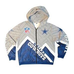 Dallas Cowboys Hooded Zip Up‎ Jacket Size Large